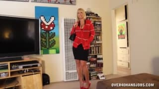 Una sega spagnola da questa cagna bionda