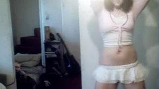 Una moretta che si esibisce in webcam