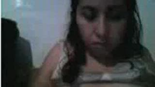 Una tettona in mostra in webcam Una tettona in mostra in webcam