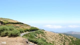 Una bella brunetta si masturba in collina