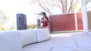 Jenna Presley in una bella scopata con il corpo tutto oliato!