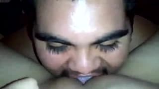 Una scena amatoriale di sesso orale