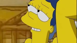 Homer e Marge Simpson godono insieme Homer e Marge Simpson godono insieme