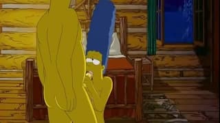 Homer e Marge Simpson godono insieme