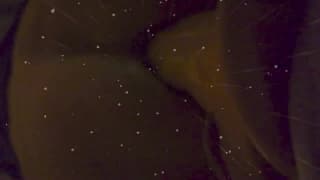 Lui si sega e usa anche un grosso dildo