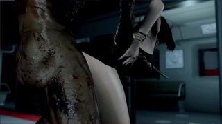 Una breve scena di scopata hentai notturna in metropolitana