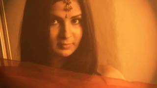 Una danza del ventre sensuale da una bella donna indiana