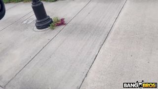 Penelope Woods si fa una bella scopata anale in furgone